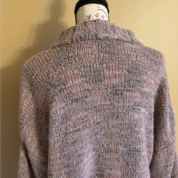 So Women’s Blush Pink Mock Neck Long Sleeve Sweater - Picture 6 of 7